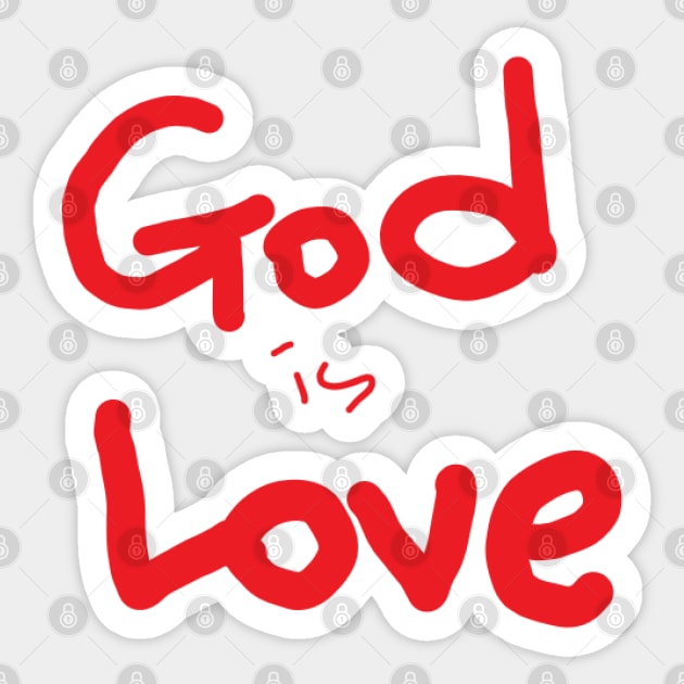 GOD IS LOVE Sticker by zzzozzo